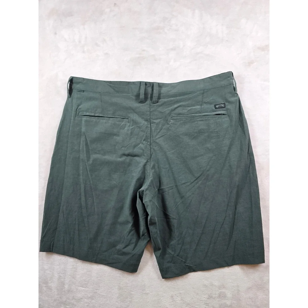 Billabong Hybrid Shorts Men 38 Green Stretch Crossfire Submersible Walkshort NEW